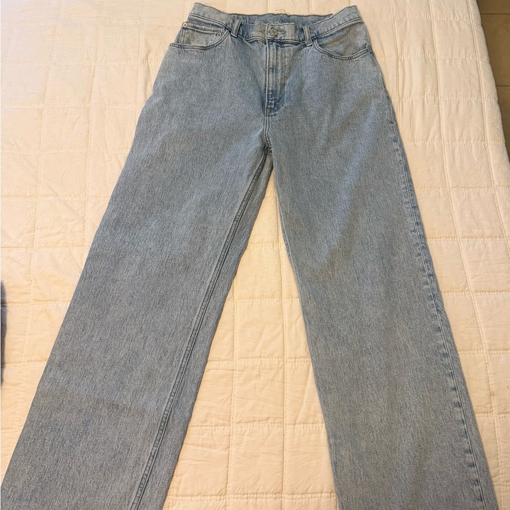 Abercrombie & Fitch Light Blue Straight Leg Jeans